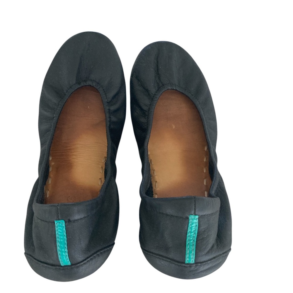 Black Tieks Foldable Flats Size 8